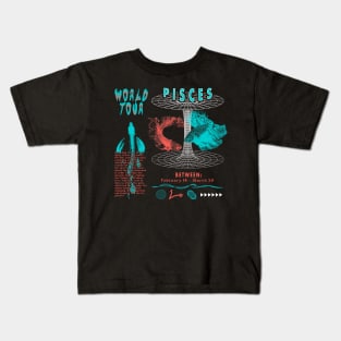 Pisces Zodiac Kids T-Shirt